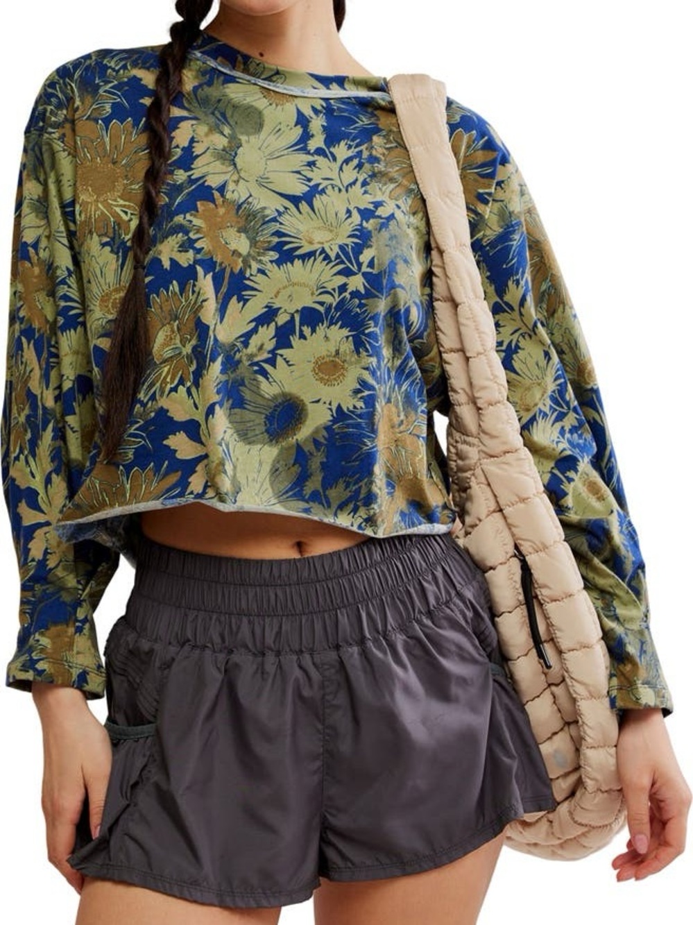 Inspire Floral Boxy Long Sleeve T-Shirt
